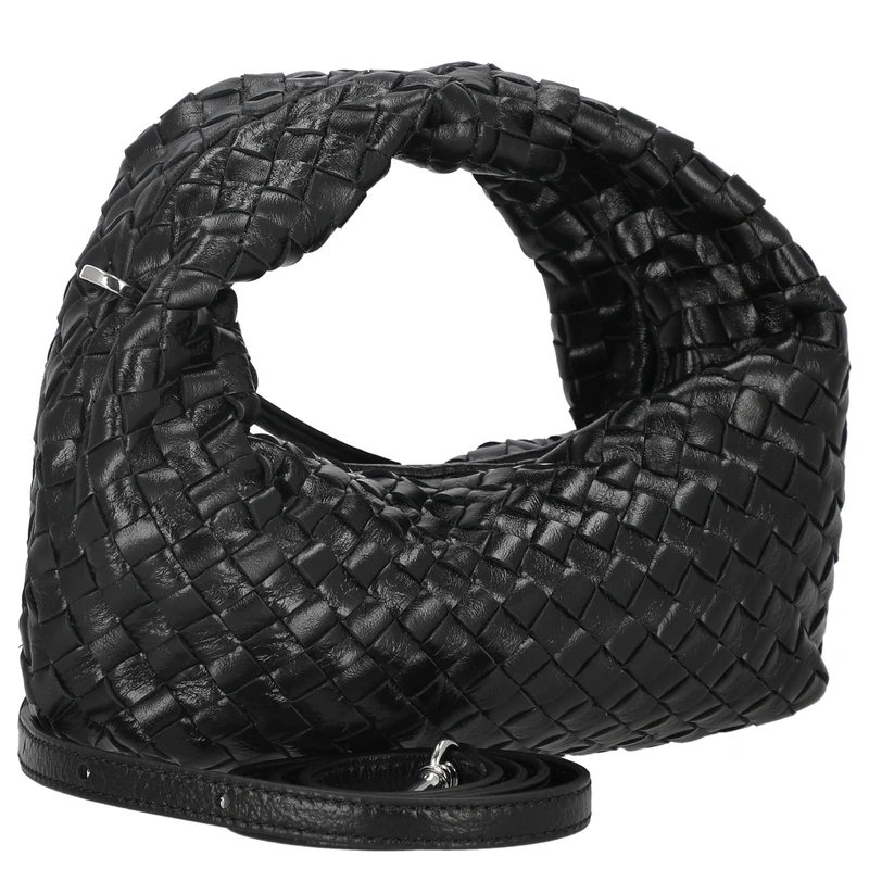 Les Visionnaires Greta Micro Weave Glossy - Bolso de mano (black)