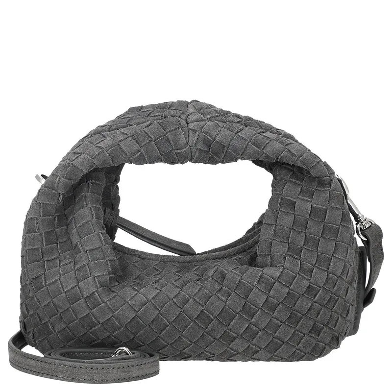 Les Visionnaires Greta Micro Weave Cozy - Bolso bandolera 20 cm (asphalte)