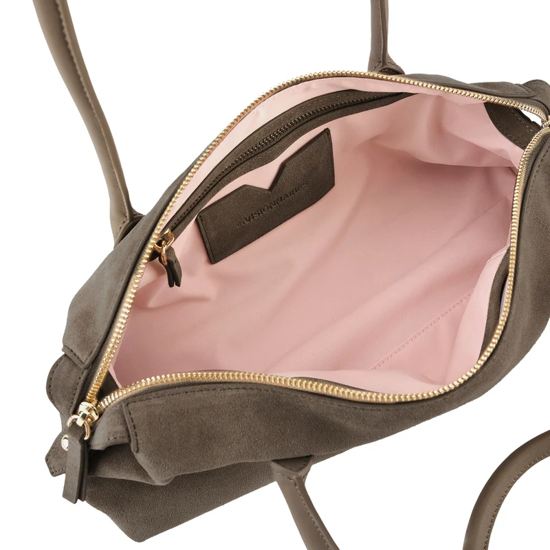 Les Visionnaires Hazel Baguette Cozy Scarf - Bolso de hombro 35 cm (khaki)