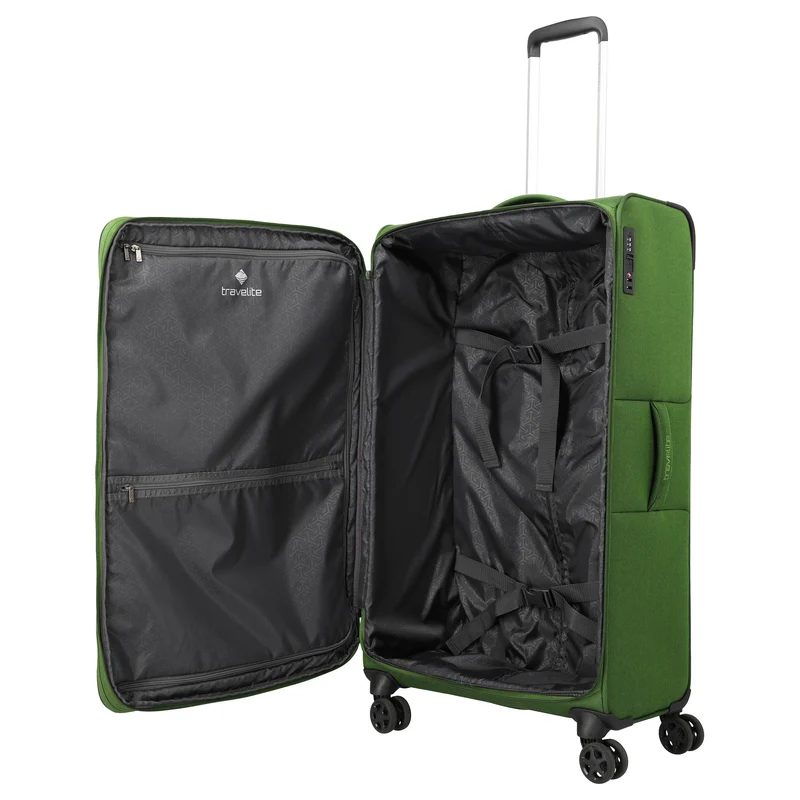 Travelite Cubis - Trolley de 4 ruedas 83 cm expandible (green)