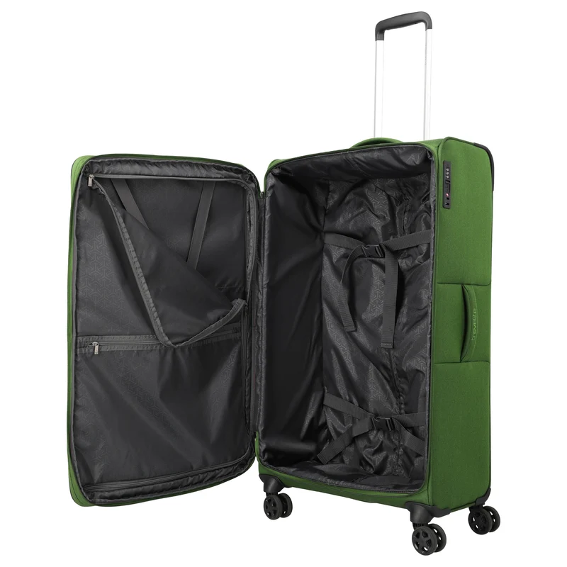 Travelite Cubis - Trolley de 4 ruedas 83 cm expandible (green)