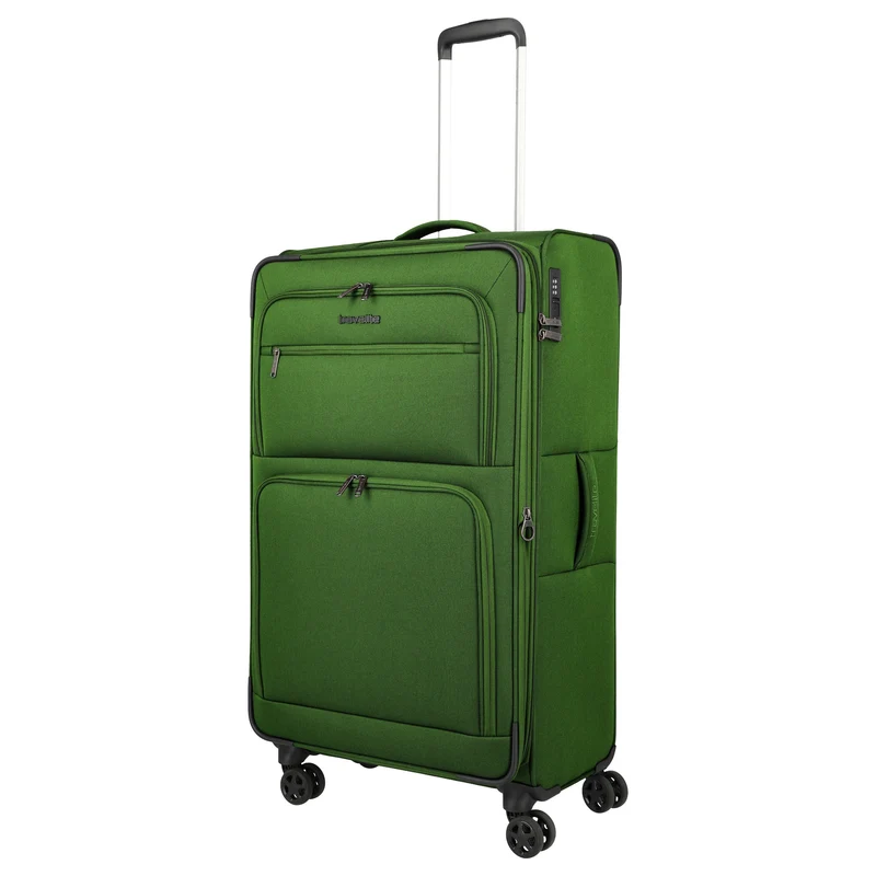 Travelite Cubis - Trolley de 4 ruedas 83 cm expandible (green)