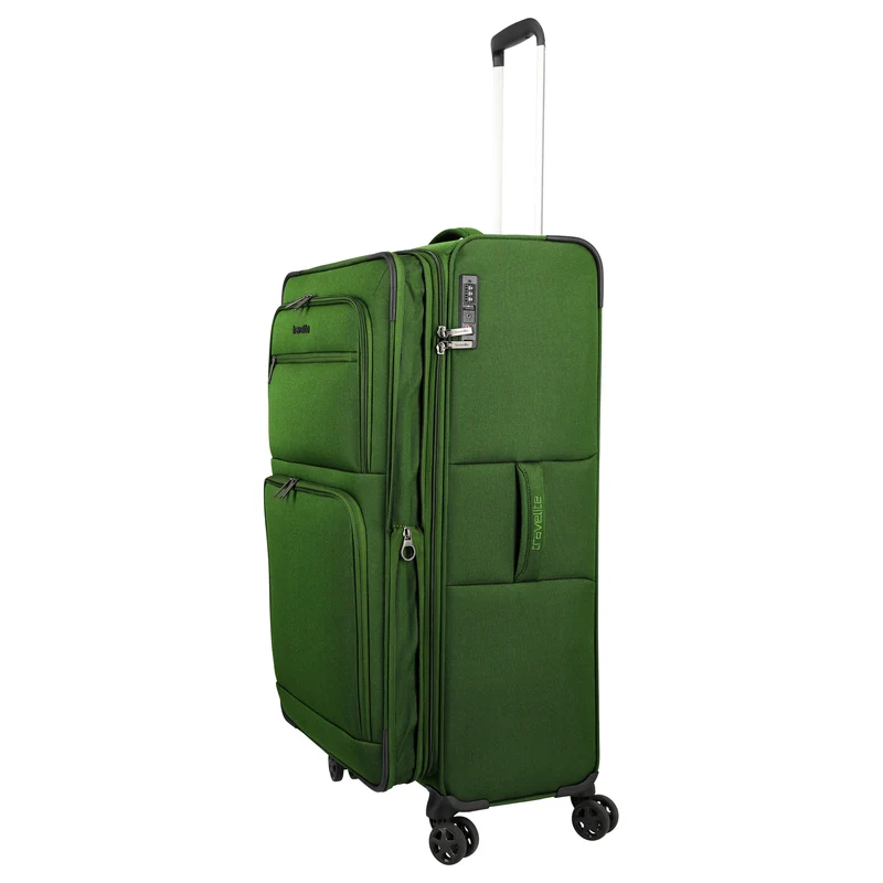 Travelite Cubis - Trolley de 4 ruedas 83 cm expandible (green)