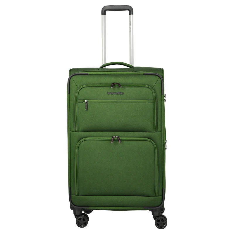 Travelite Cubis - Trolley de 4 ruedas 72 cm expandible (green)