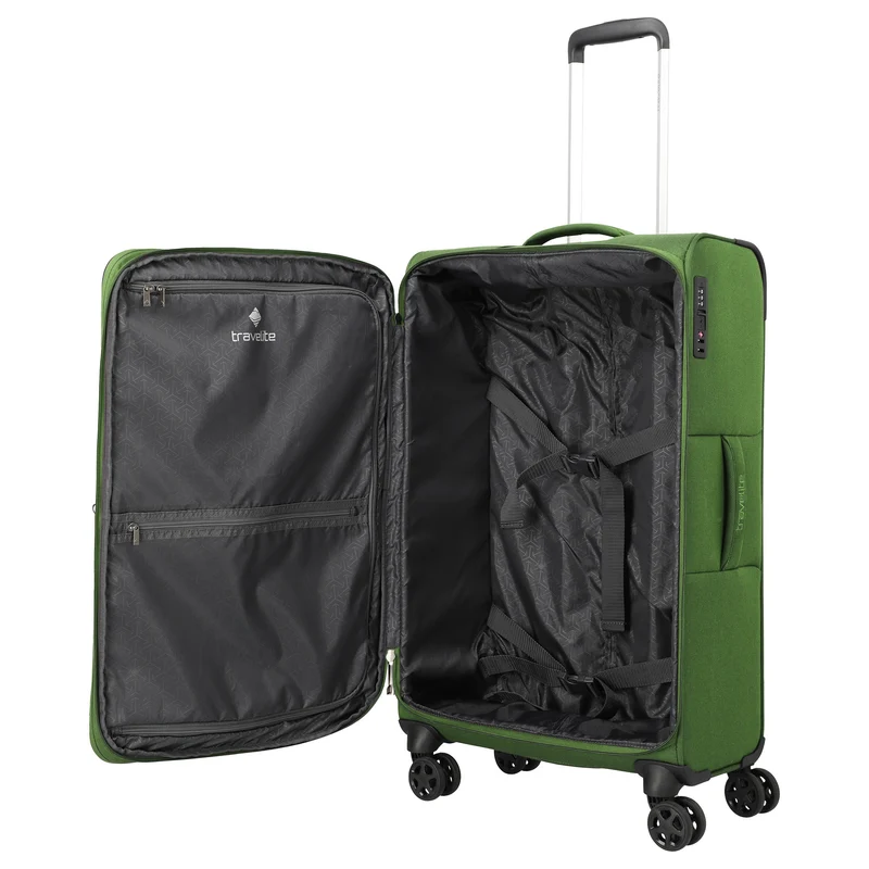 Travelite Cubis - Trolley de 4 ruedas 72 cm expandible (green)