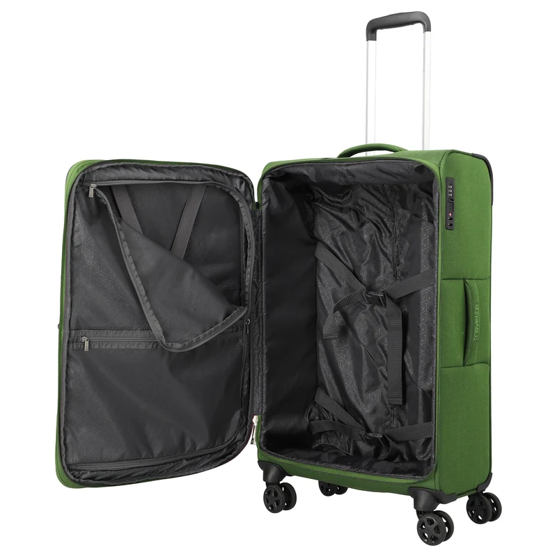 Travelite Cubis - Trolley de 4 ruedas 72 cm expandible (green)