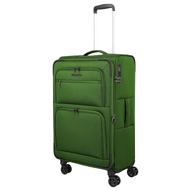 Travelite Cubis - Trolley de 4 ruedas 72 cm expandible (green)