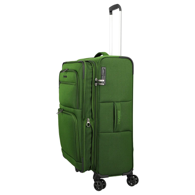 Travelite Cubis - Trolley de 4 ruedas 72 cm expandible (green)