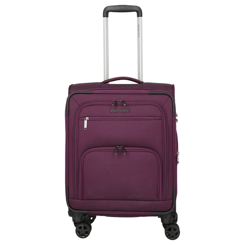 Travelite Cubis - Trolley de cabina de 4 ruedas 55 cm expandible (berry)