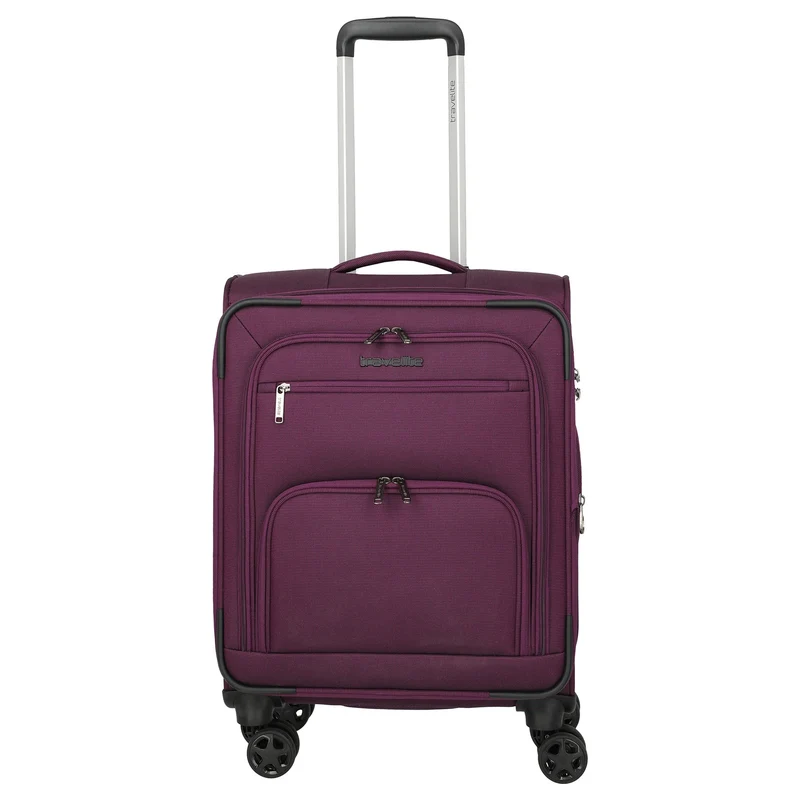 Travelite Cubis - Trolley de cabina de 4 ruedas 55 cm expandible (berry)