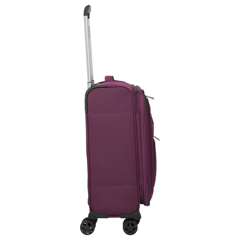 Travelite Cubis - Trolley de cabina de 4 ruedas 55 cm expandible (berry)