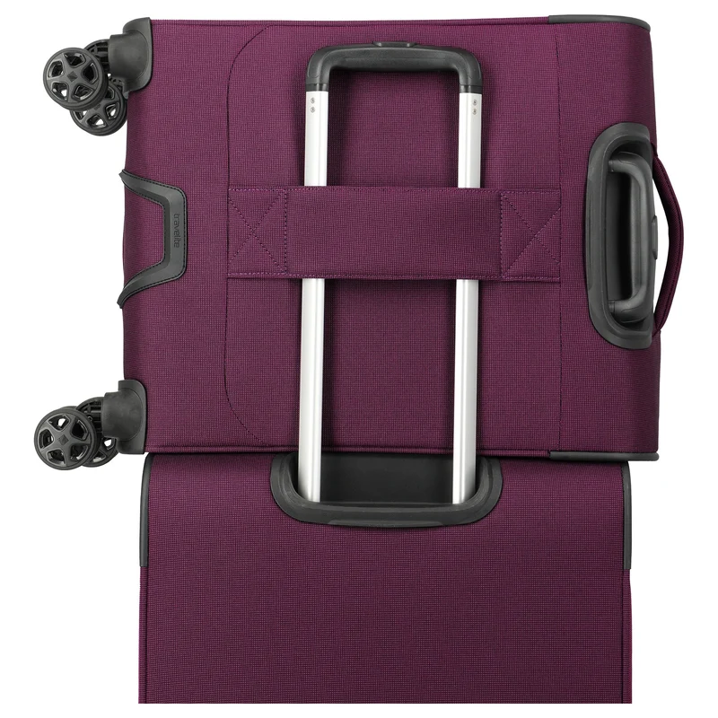 Travelite Cubis - Trolley de cabina de 4 ruedas 55 cm expandible (berry)