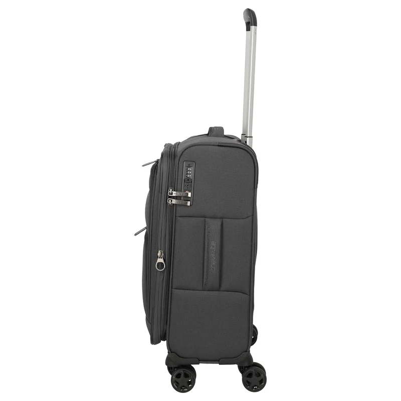 Travelite Cubis - Trolley de cabina de 4 ruedas 55 cm expandible (anthracite)
