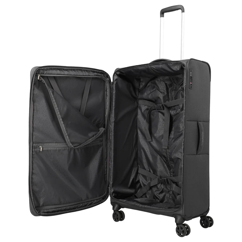 Travelite Cubis - Trolley de 4 ruedas 83 cm ampliable (anthracite)
