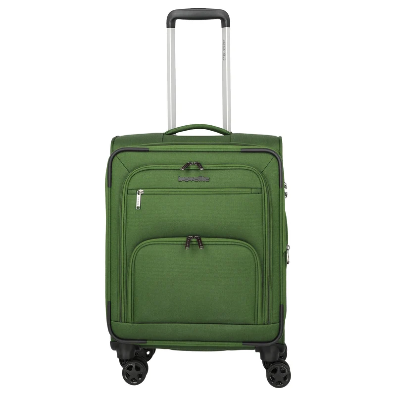 Travelite Cubis - Trolley de cabina de 4 ruedas 55 cm expandible (green)