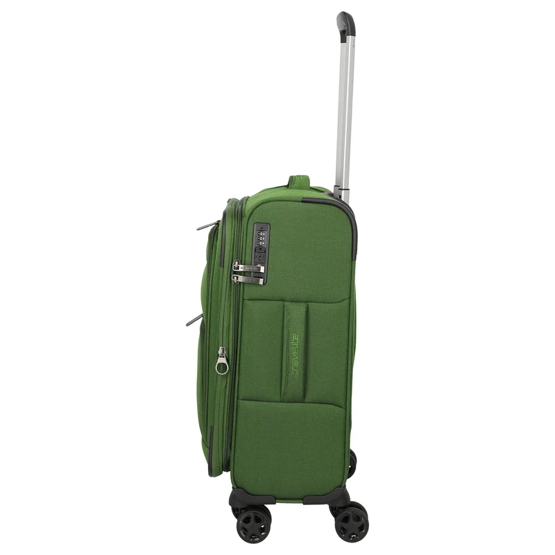 Travelite Cubis - Trolley de cabina de 4 ruedas 55 cm expandible (green)