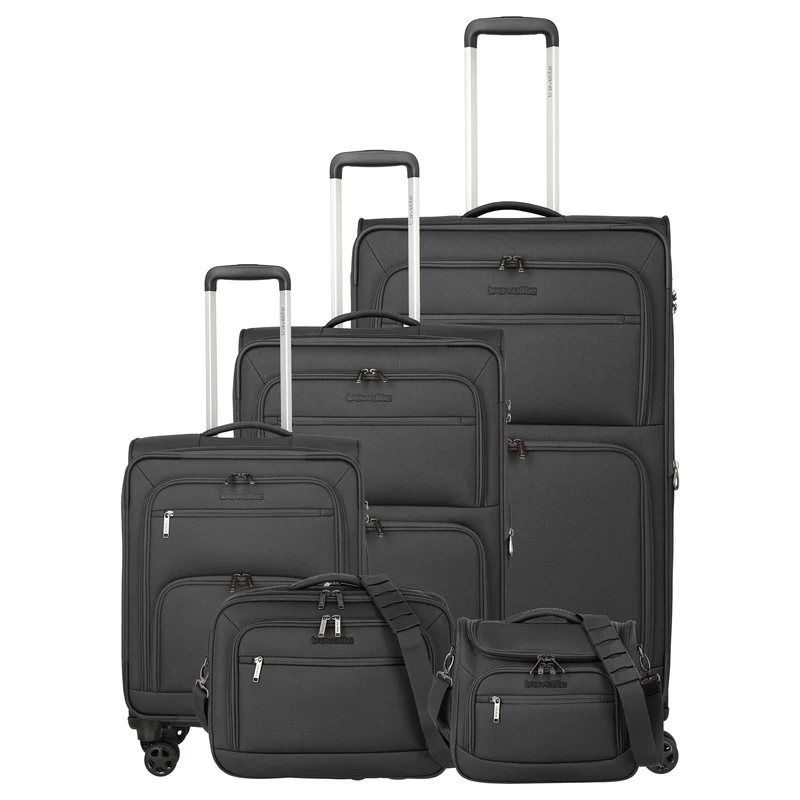 Travelite Cubis - Set de maletas de 4 ruedas, 5 piezas (anthracite)