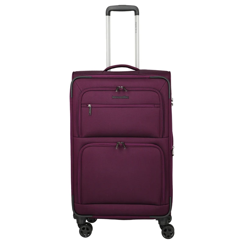 Travelite Cubis - Trolley de 4 ruedas 72 cm expandible (berry)