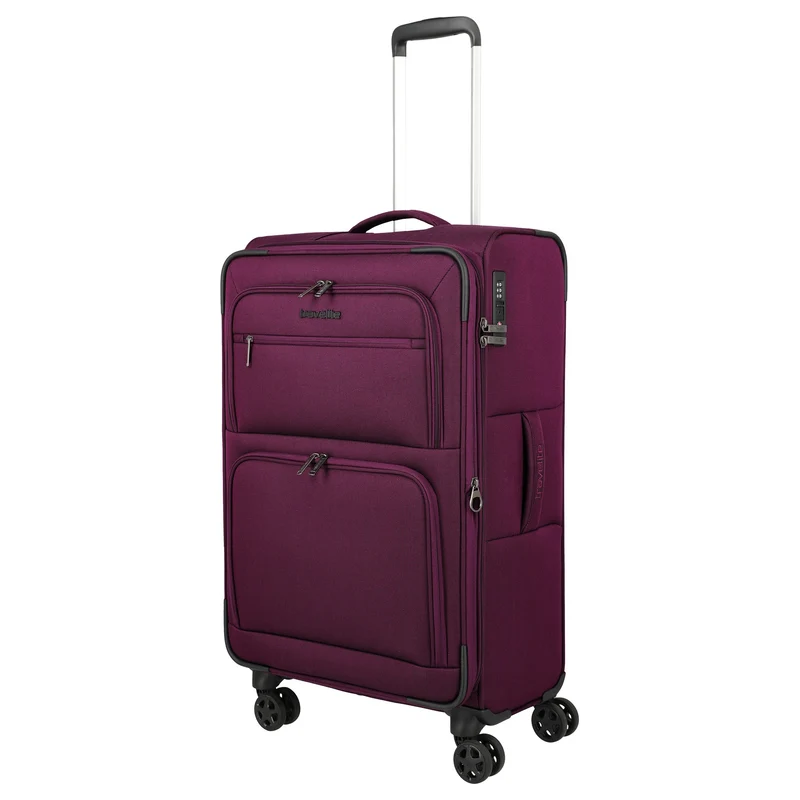 Travelite Cubis - Trolley de 4 ruedas 72 cm expandible (berry)
