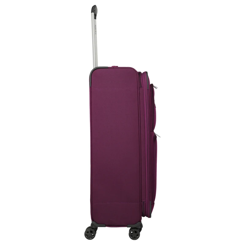 Travelite Cubis - Trolley de 4 ruedas 83 cm ampliable (berry)