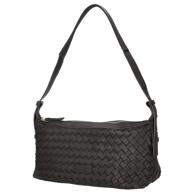 Les Visionnaires Marie Baguette Weave Silky - Bolso de hombro 38.5 cm (cafe)