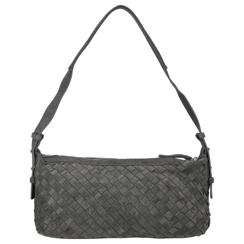 Les Visionnaires Marie Baguette Wave Cozy - Bolso de hombro 38,5 cm (asphalte)