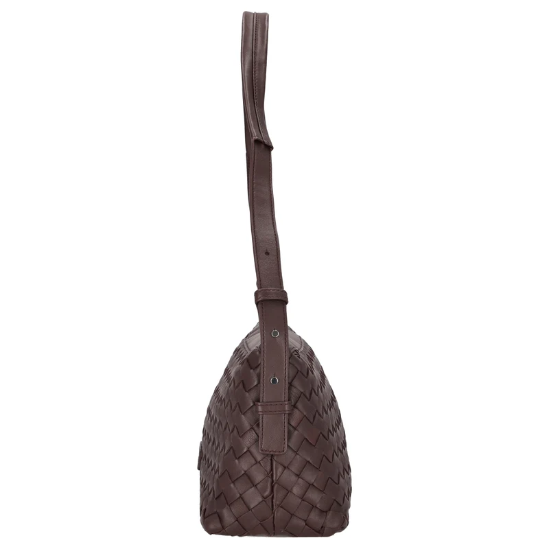 Les Visionnaires Marie Baguette Weave Silky - Bolso de hombro 38.5 cm (aubergine)