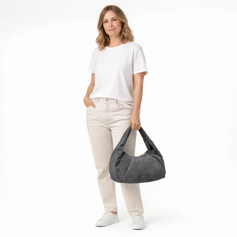 Les Visionnaires Greta Essential Cozy - Bolso de mano 37 cm (asphalte)