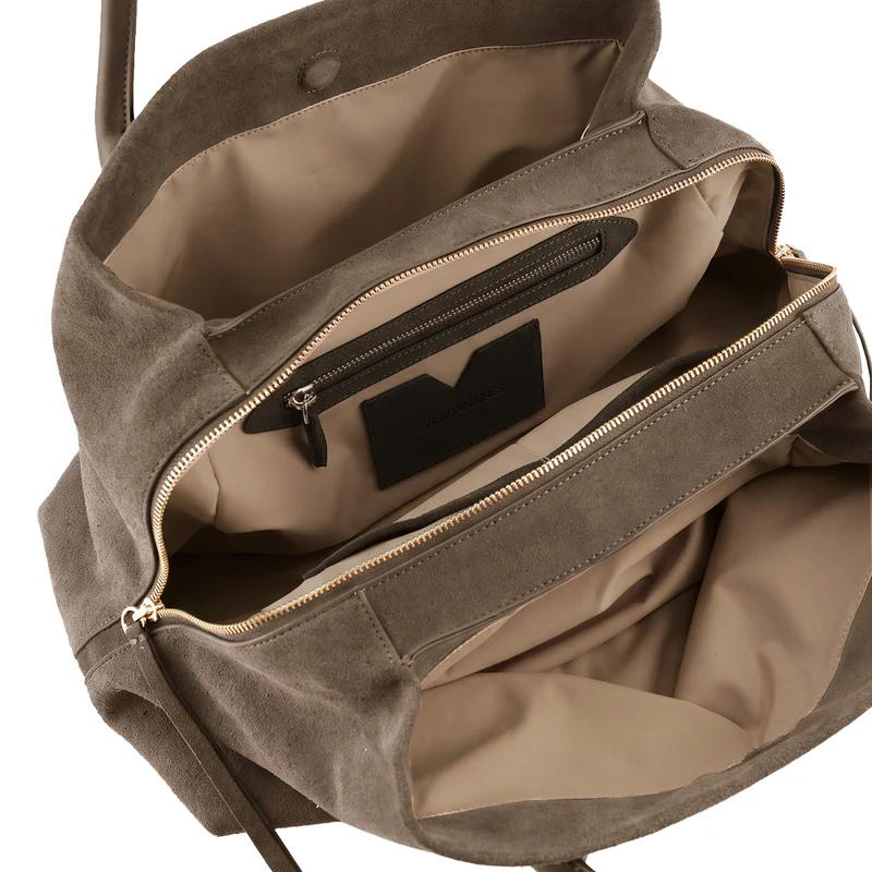 Les Visionnaires Sophie Grande Cozy Scarf - Bolso de hombro 42 cm (khaki)