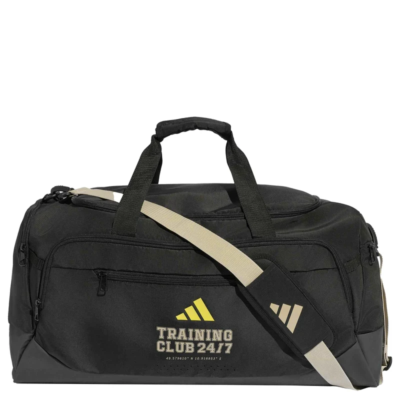 adidas Training Defender 60 - Bolsa deportiva 63 cm (black/khaki three/pure lemon)