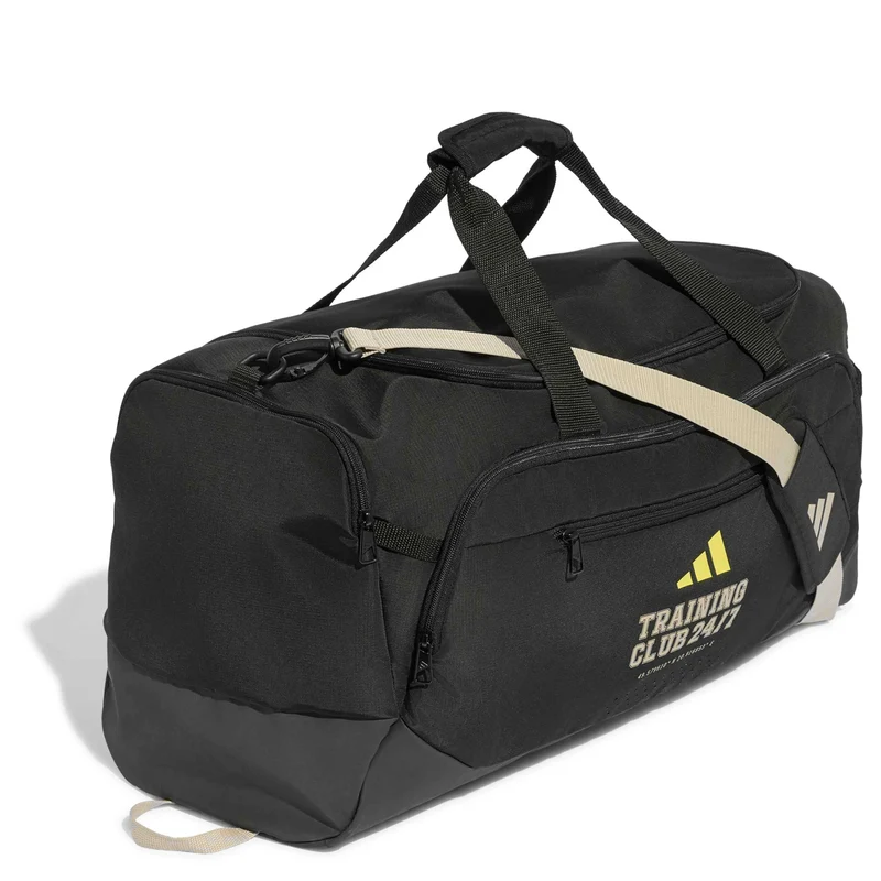 adidas Training Defender 60 - Bolsa deportiva 63 cm (black/khaki three/pure lemon)