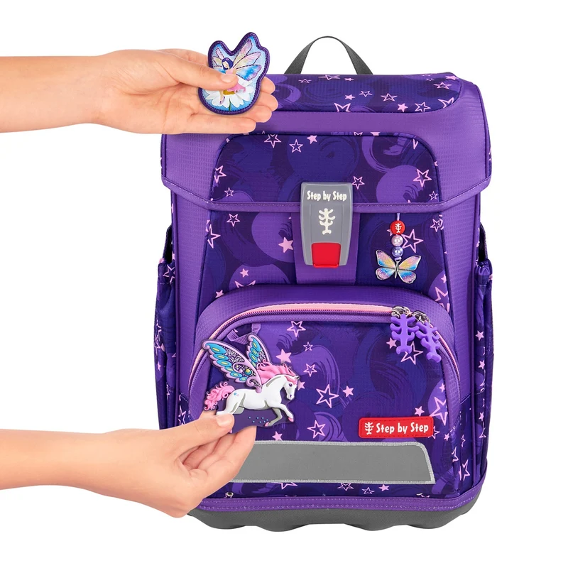 Step by Step Cloud - Set de mochila escolar 5 piezas (Pegasus Liv)