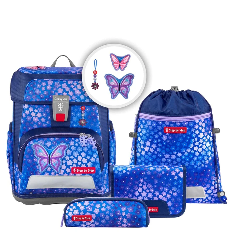 Step by Step Cloud - Set de mochila escolar 5 piezas (Butterfly Maja)