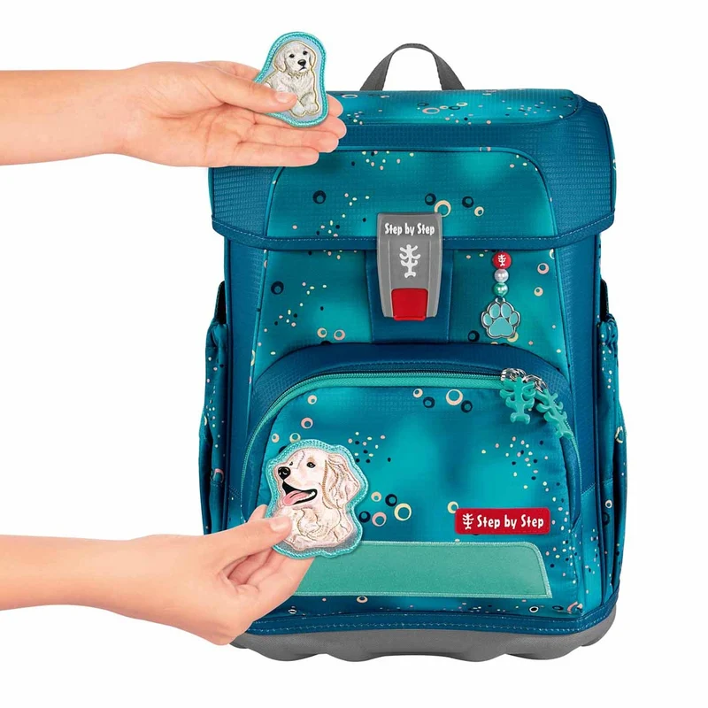 Step by Step Cloud - Set de mochila escolar 5 piezas (Dog Basty)