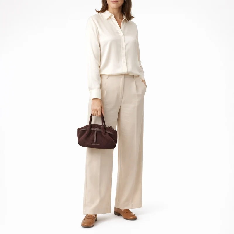 Les Visionnaires Bonnie Essential Cozy - Bolso de mano 27 cm (aubergine)