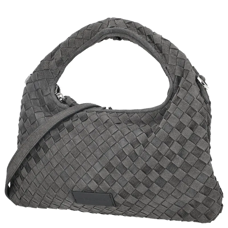 Les Visionnaires Sadie Weave Cozy - Bolso bandolera 39 cm (asphalte)