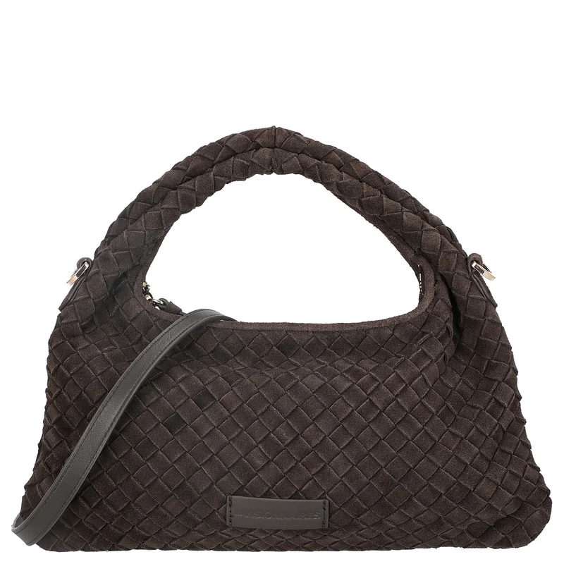 Les Visionnaires Sadie Weave Cozy - Bolso bandolera 39 cm (dark brown)