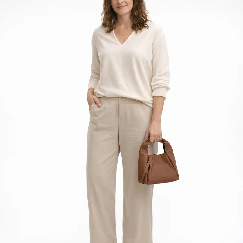 Les Visionnaires Coralie Essential Soft Grainy - Bolso bandolera 24 cm (chestnut)