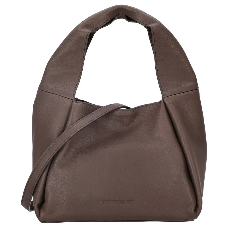 Les Visionnaires Coralie Essential Soft Grainy - Bolso bandolera 24 cm (chocolate)