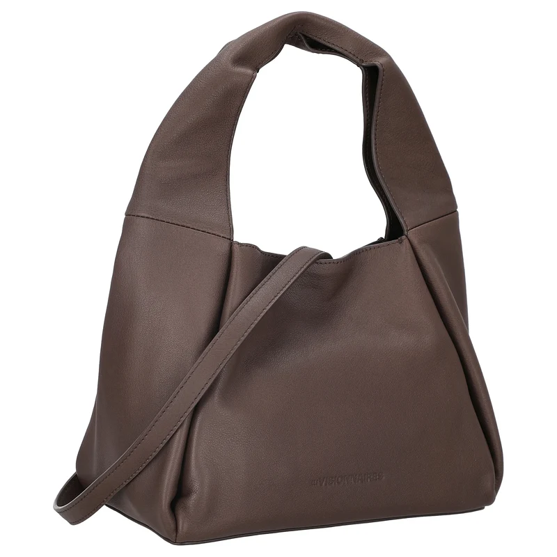 Les Visionnaires Coralie Essential Soft Grainy - Bolso bandolera 24 cm (chocolate)