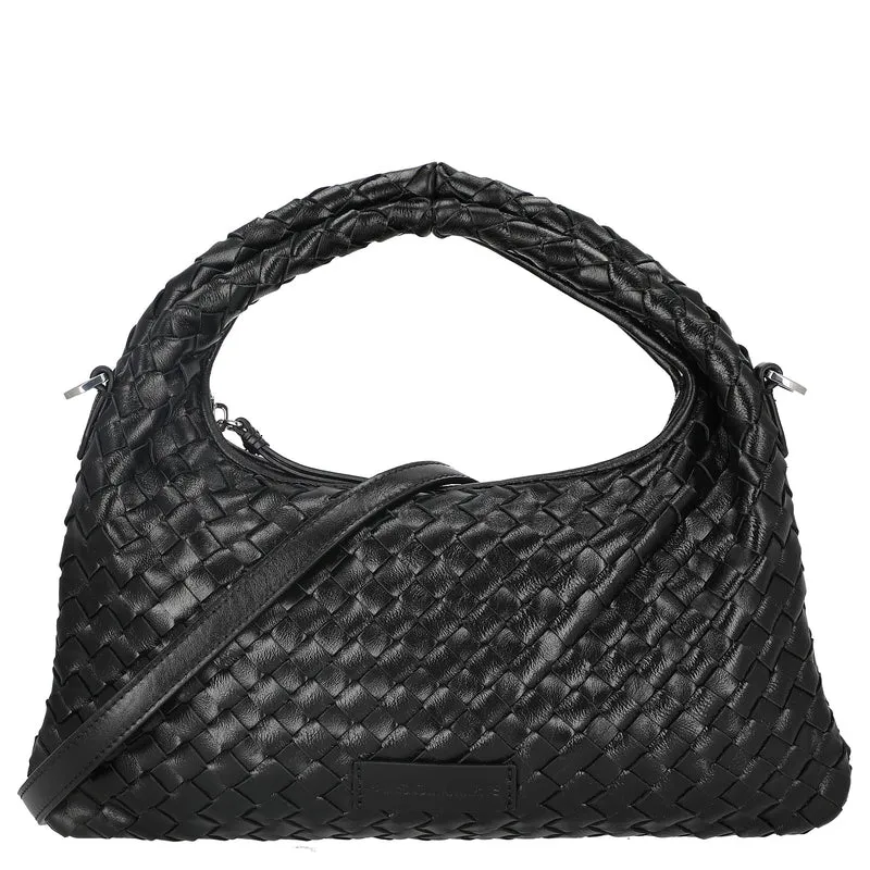Les Visionnaires Sadie Weave Glossy - Bolso de mano (black)