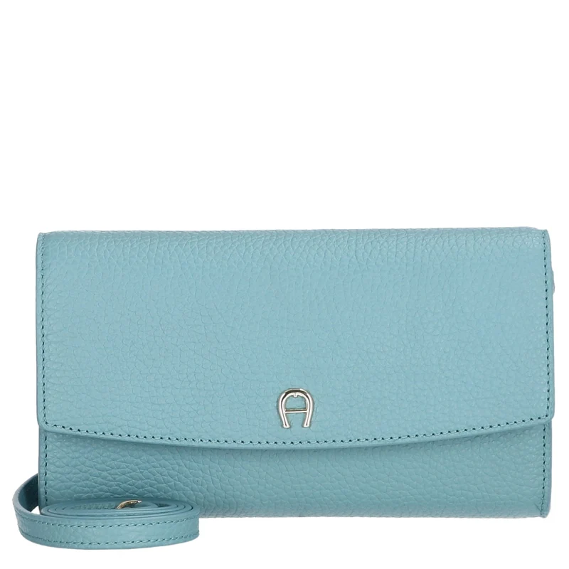 Aigner Wallet on Chain - Cartera 14cc 21.5 cm RFID (aquamarine blue)