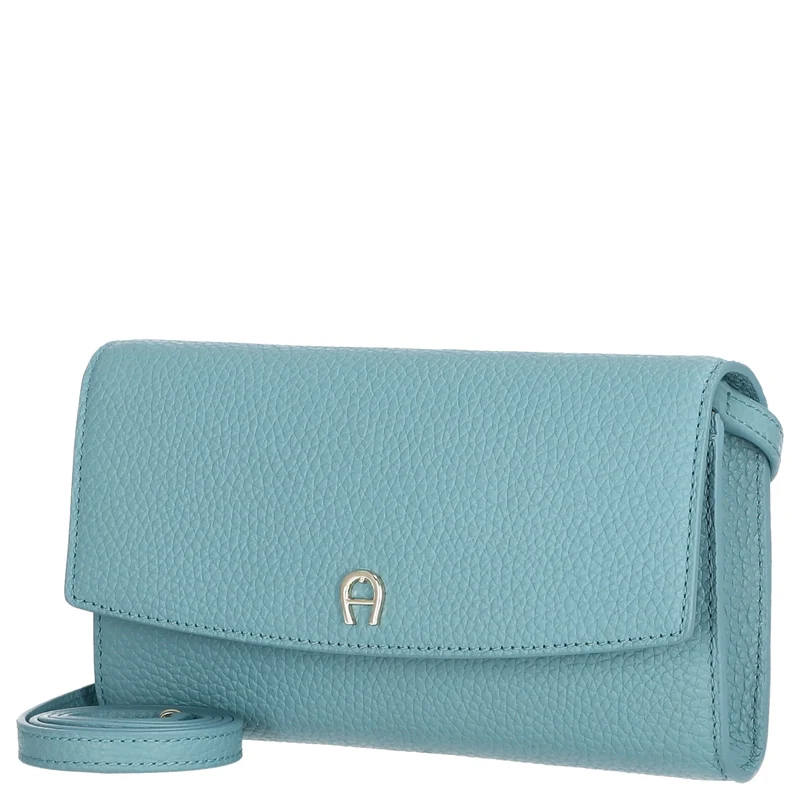 Aigner Wallet on Chain - Cartera 14cc 21.5 cm RFID (aquamarine blue)