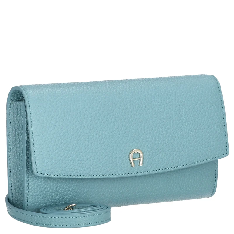 Aigner Wallet on Chain - Cartera 14cc 21.5 cm RFID (aquamarine blue)