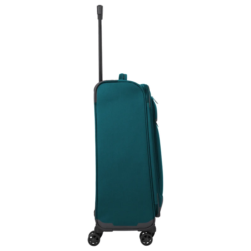 Travelite Priego - Trolley de 4 ruedas M 66 cm (petrol)