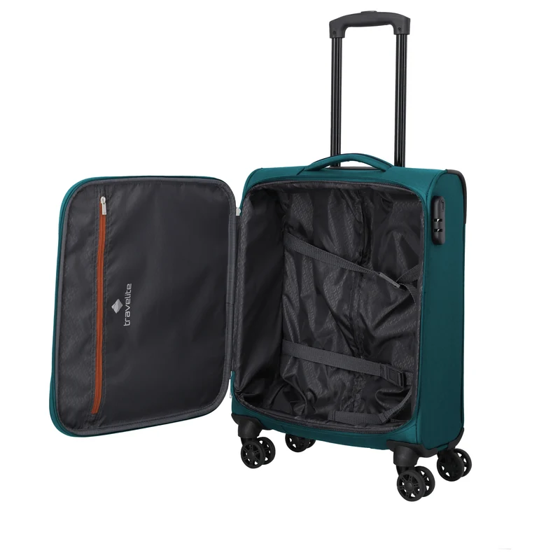 Travelite Priego - Trolley de cabina con 4 ruedas S 55 cm (petrol)