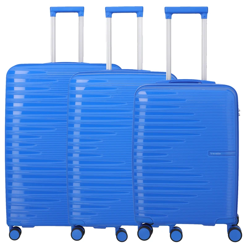 Travelite Pacific - Trolley de 4 ruedas Set 3 piezas (blue)