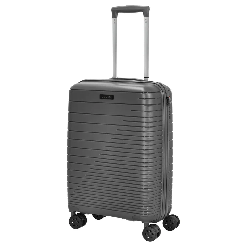 D&N Travel Line 4600 - Trolley de cabina con 4 ruedas S 55 cm (grey)