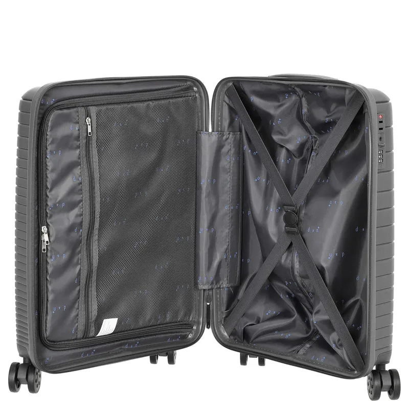 D&N Travel Line 4600 - Trolley de cabina con 4 ruedas S 55 cm (grey)