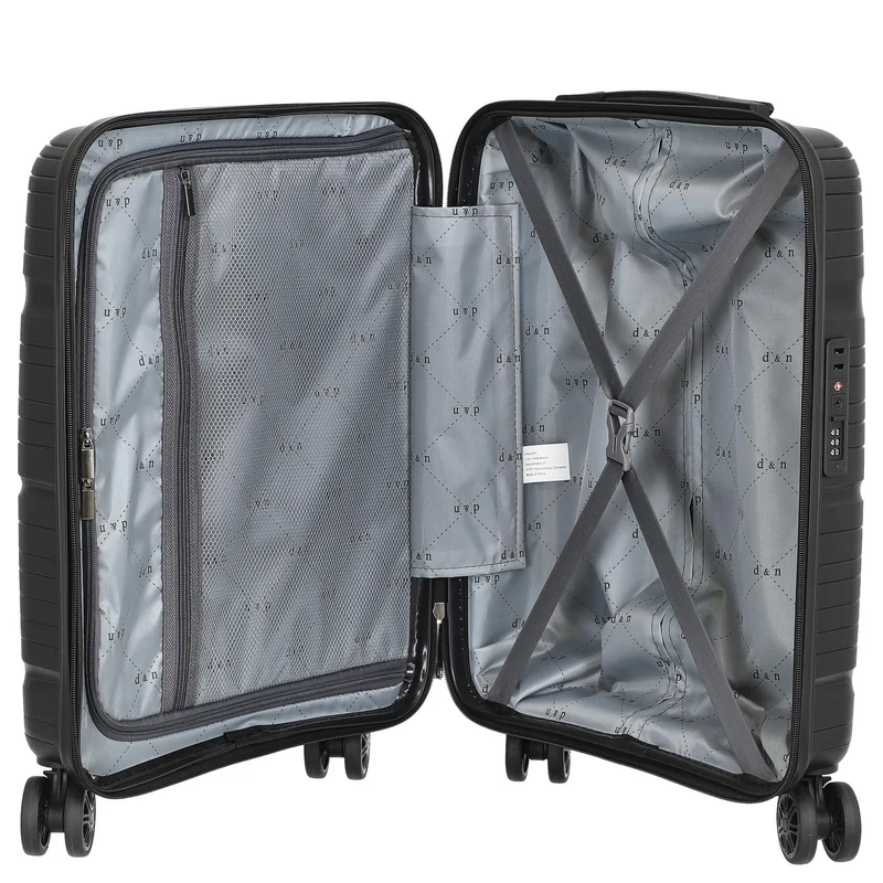 D&N Travel Line 4300 - Trolley de cabina con 4 ruedas S 55 cm (black)